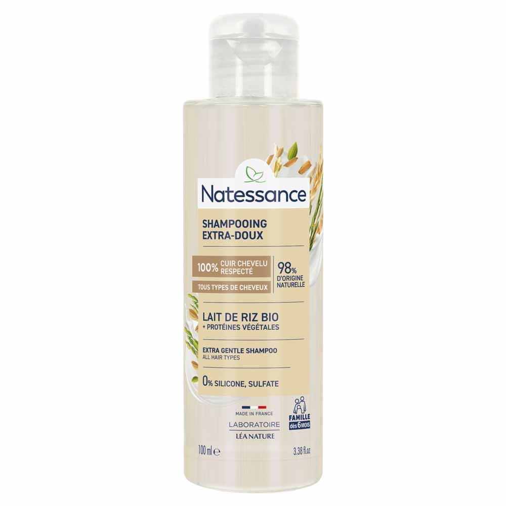 Natessance Shampoo delicato latte di riso 100 ml