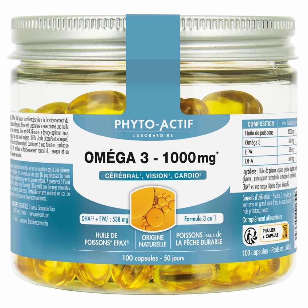 Phyto-Actif Omega 3 1000 mg 100 capsule