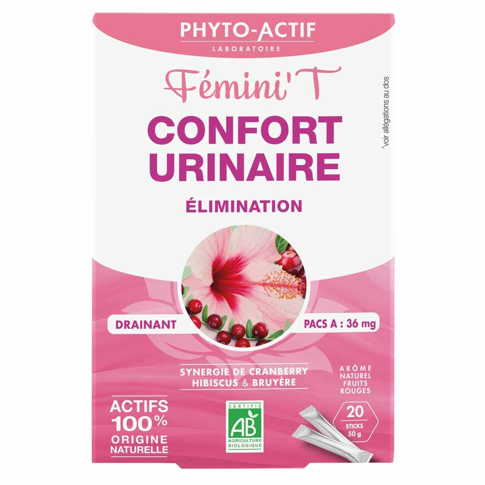 Phyto-Actif Femini't Confort urinario 20 stick