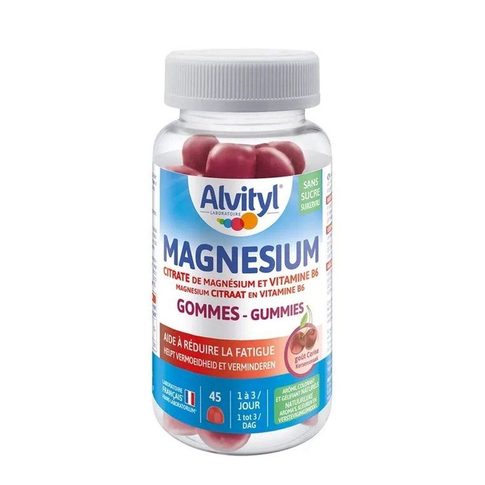 Alvityl Magnesio Vitamina B6 gusto ciliegia x45 gomme da cancellare