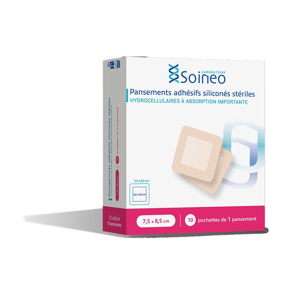 Soineo Cerotti idrocellulari sottili adesivi 7,5x8,5cm /10 10 unità