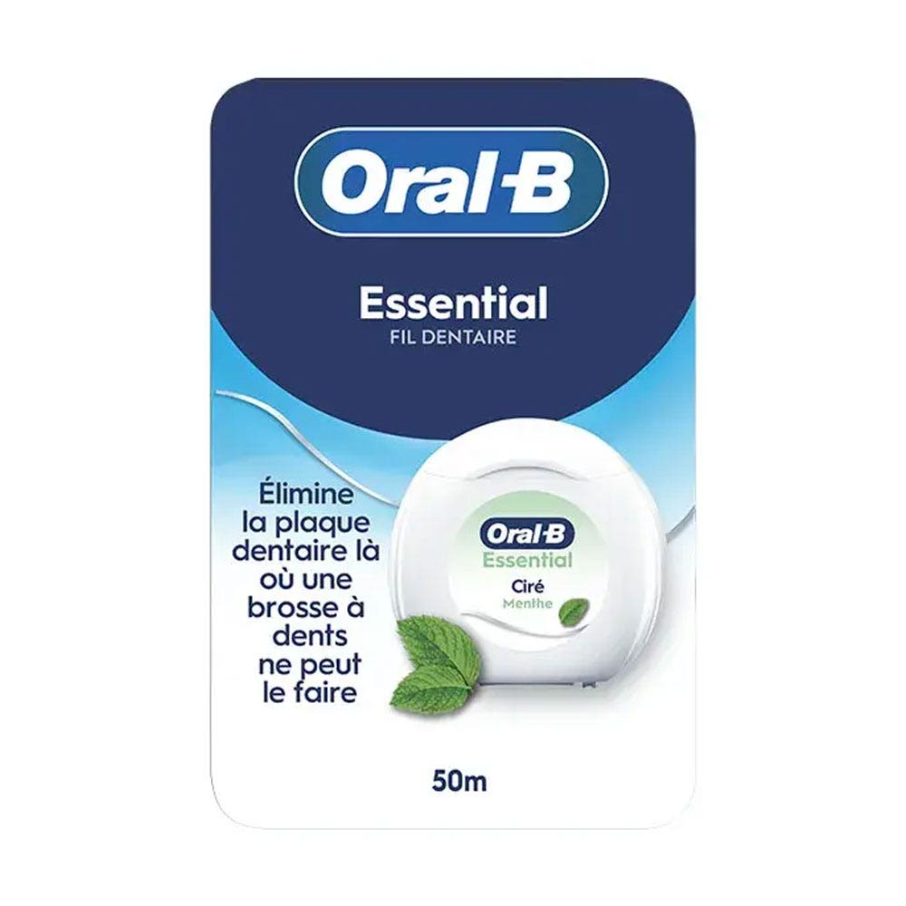 Oral-B Essential Floss Filo interdentale cerato e mentolato 50m
