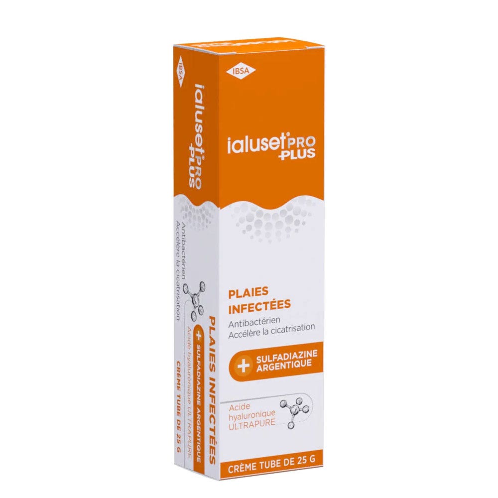 IBSA Ialuset Pro Plus Crema antibatterica per ferite infette 25 g