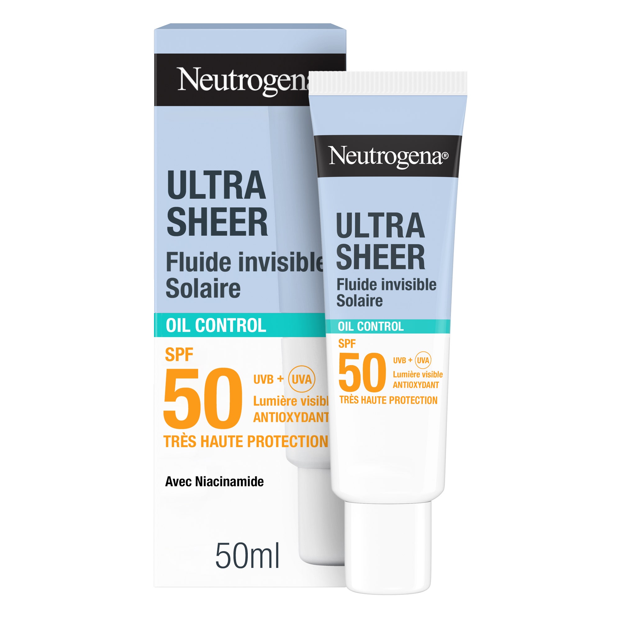 Neutrogena Ultra Sheer Protezione solare invisibile opacizzante SPF50+ 50 ml