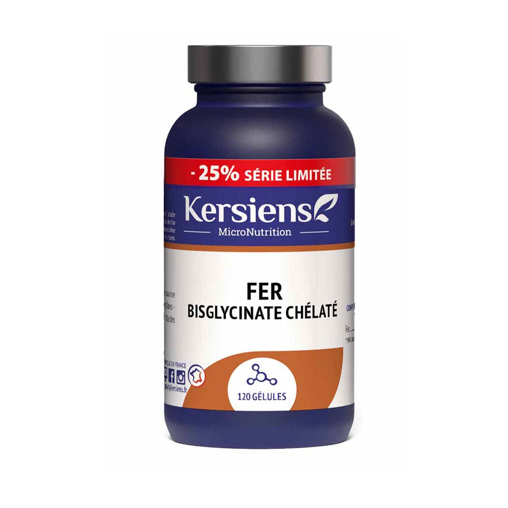 Kersiens Ferro bisglicinato chelato 120 gélules