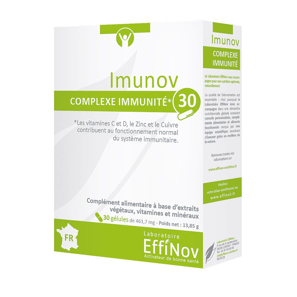 Effinov Nutrition Imunov per il sistema immunitario 30 capsule