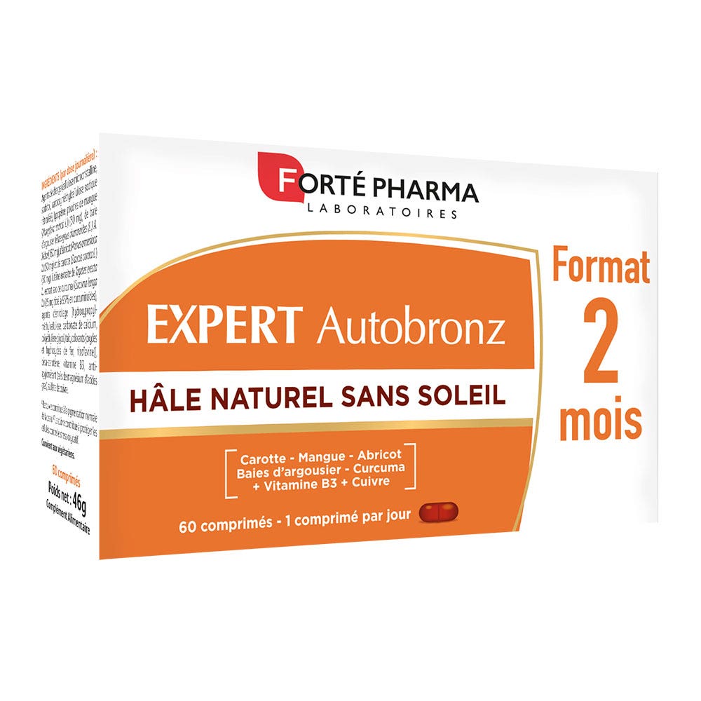 Forté Pharma Expert AutoBronz Abbronzatura naturale senza sole 60 compresse