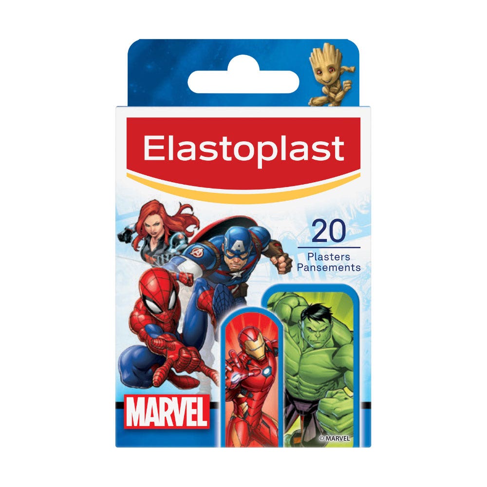 Elastoplast Cerotti bambini Disney Marvel con 2 formati 20 unità