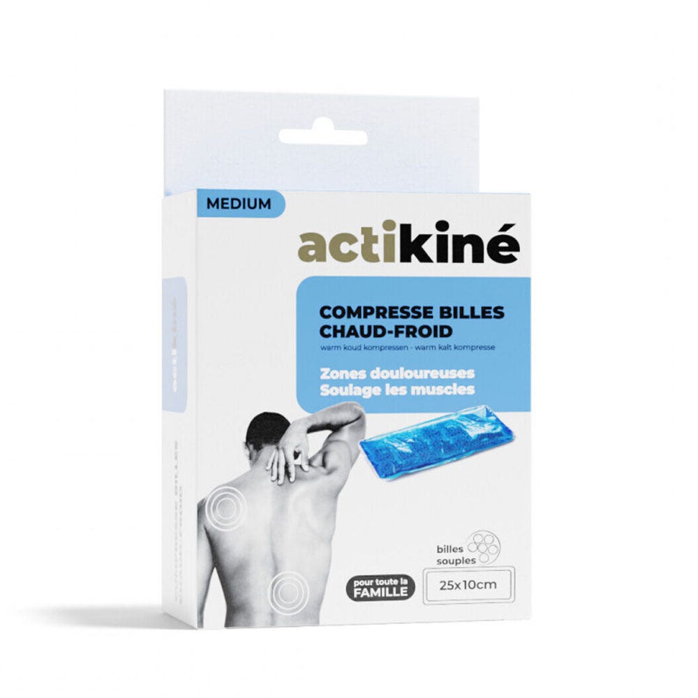Actikiné Compresse chaud/froid billes 25x10cm Media multizona x1