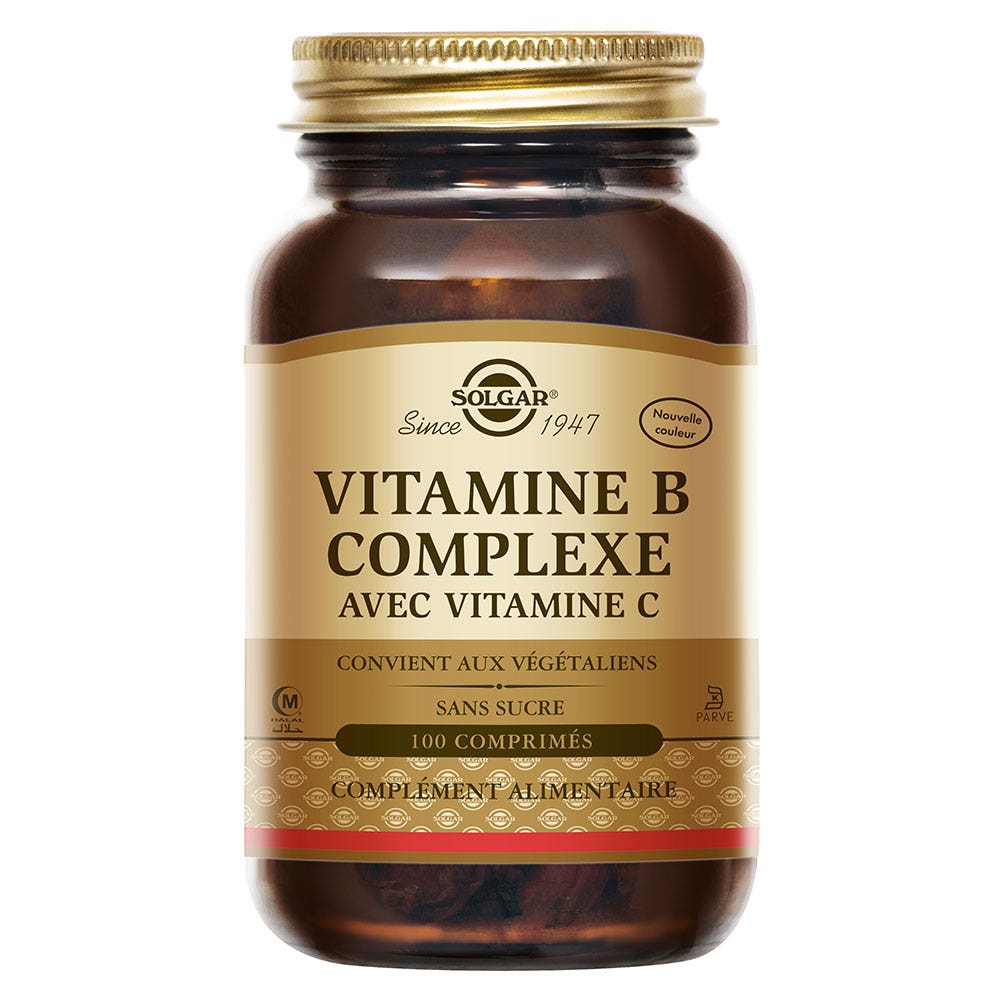 Solgar Vitamine B Complexe Vitamine C 100 compresse