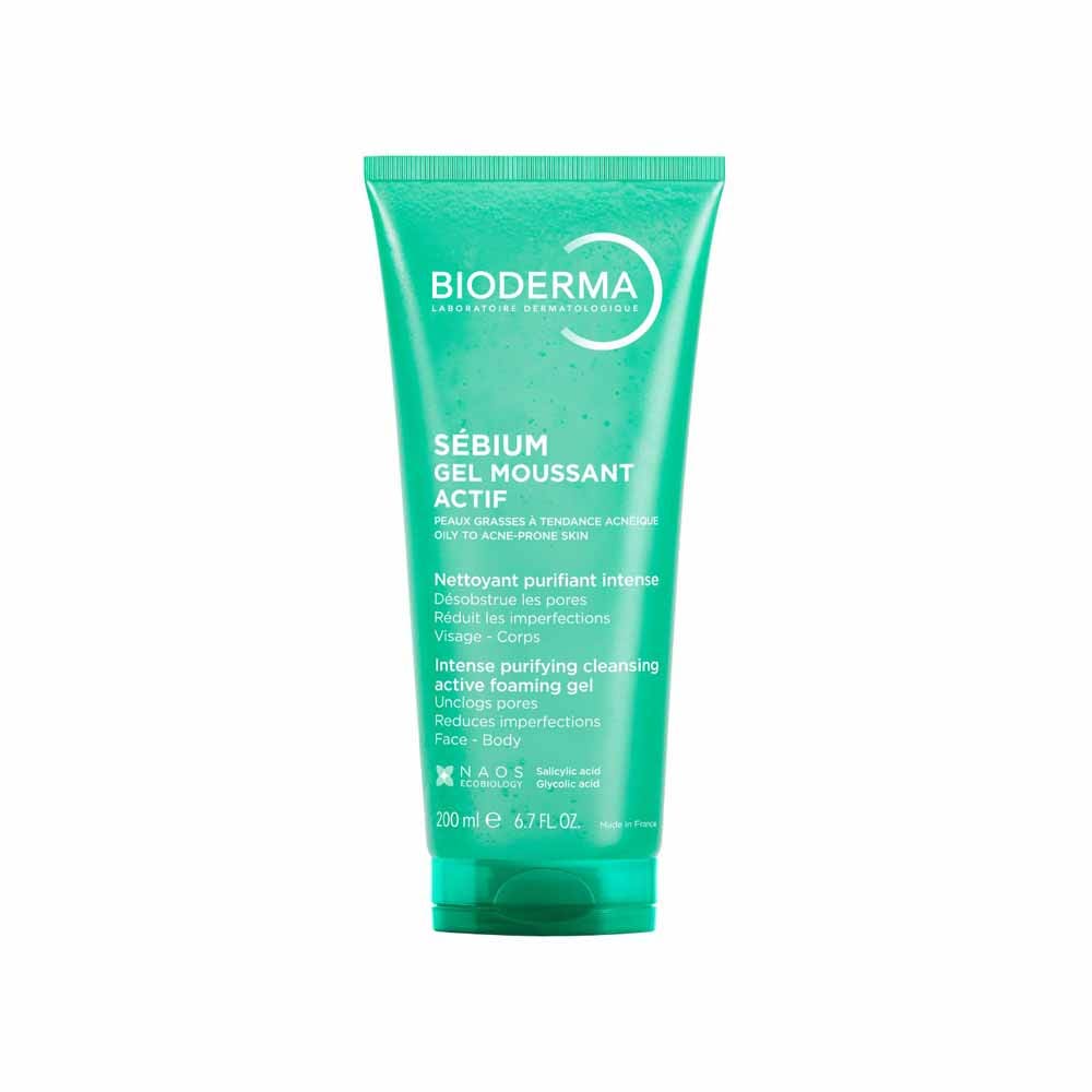 Bioderma Sebium Gel in Schiuma Detergente Purificante Pelle da Mista a Grassa 200ml
