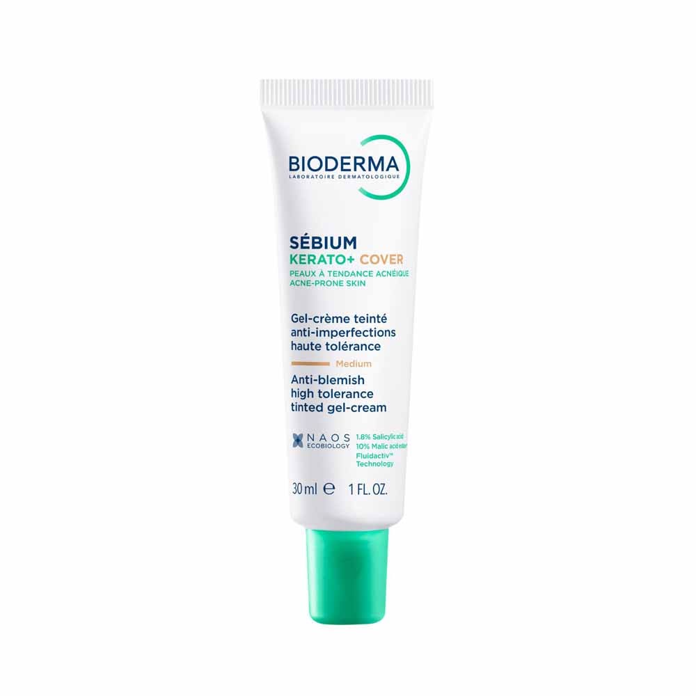 Bioderma Sébium Kerato + Gel crema colorato medium per imperfezioni 30 ml