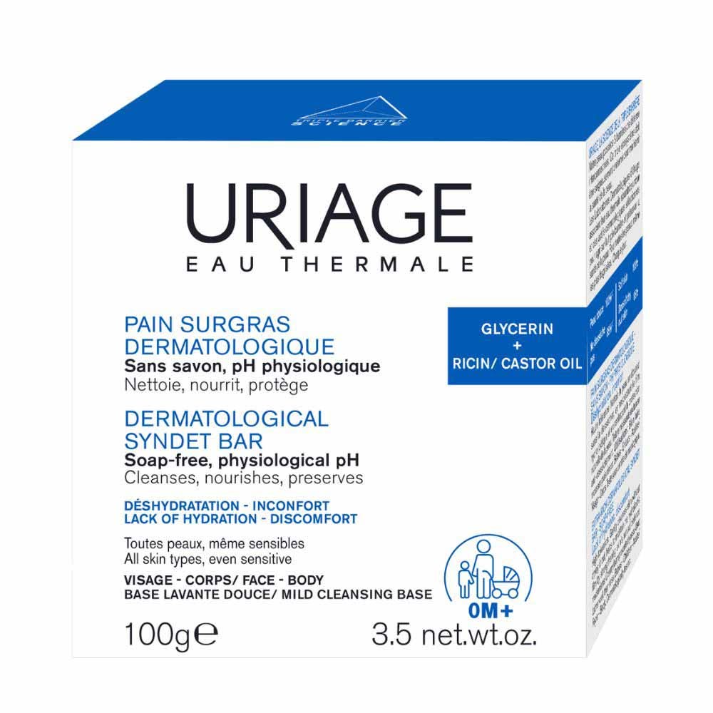 Uriage Igiene Sapone dermatologico surgrassato a pH neutro 100 g