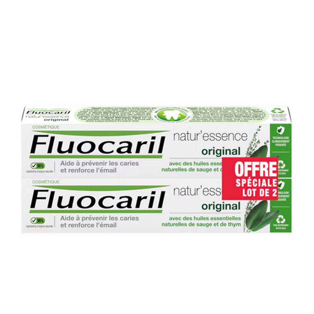 Fluocaril Natur'Essence Dentifricio Originale bifluorato 75ml