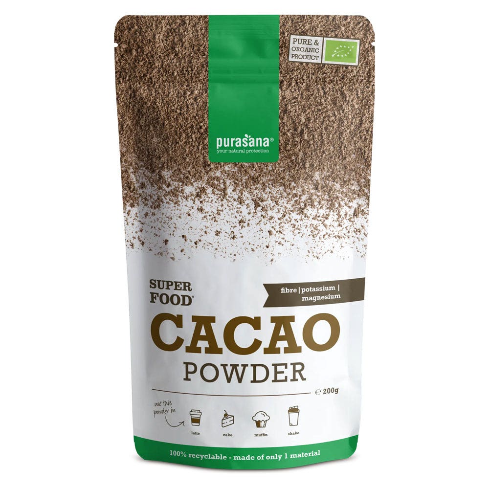 Purasana Polvere di cacao bio 200 g
