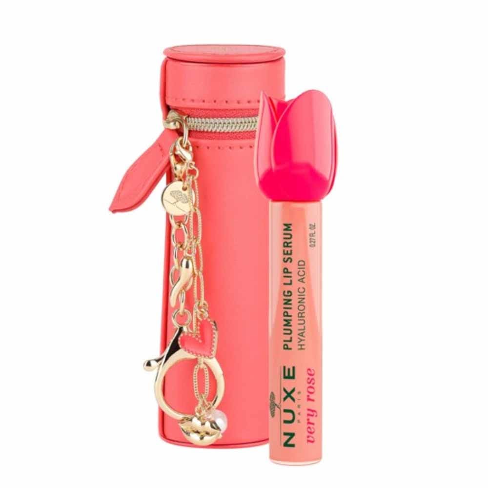 Nuxe Very rose Siero labbra riparatore con astucci e charm edizione limitata con astucci e charm 8 ml