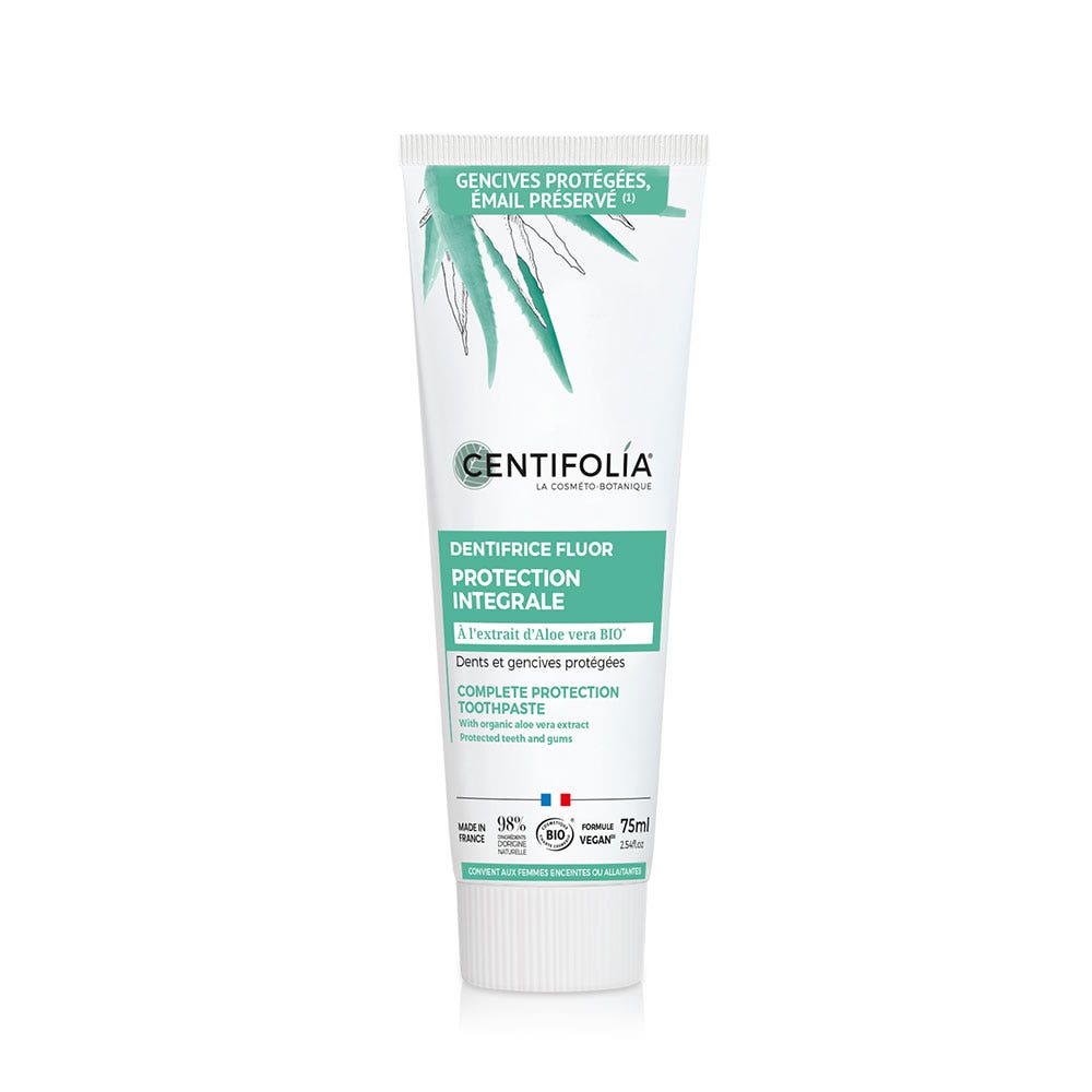 Centifolia Hygiène buccale Dentifricio al fluoro protezione 75 ml