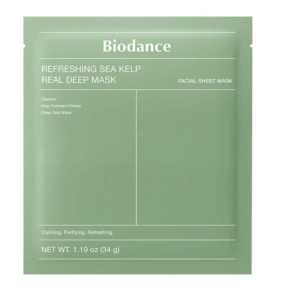 Biodance Maschera tessuto gel rinfrescante alle alghe marine lenitiva 1 unità