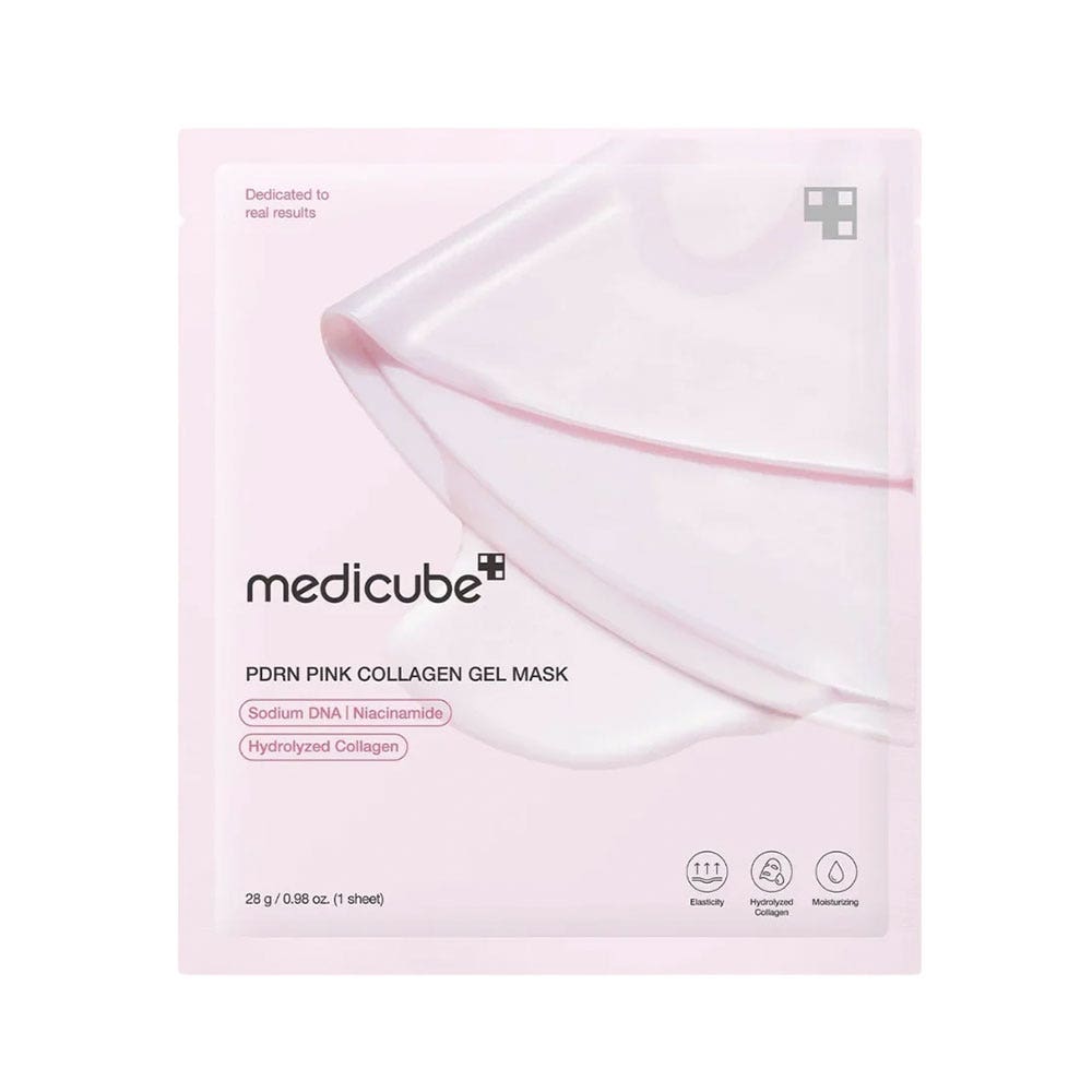 Medicube Maschera viso Pink Collagen in tessuto gelificato idratazione intensa 1 unità