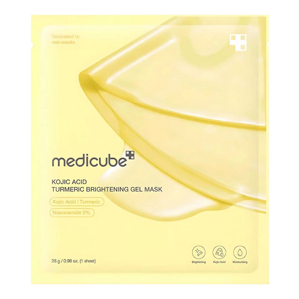 Medicube Maschera hydrogel illuminante all'acido kojico e curcuma 1 unità