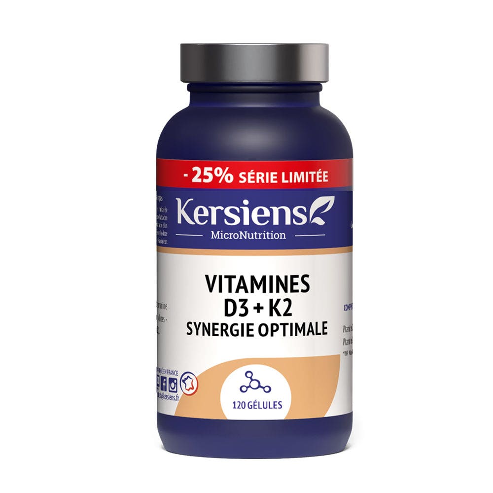 Kersiens Vitamine D3 + K2 120 capsule