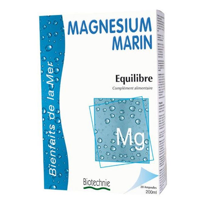 Equilibrio del magnesio marino 20 fiale Biotechnie