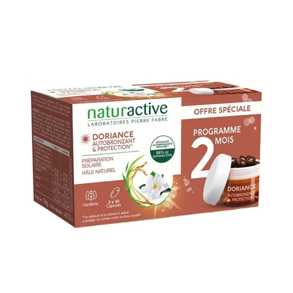 Naturactive Doriance Autoabbronzante e protezione 2 x 30 capsule