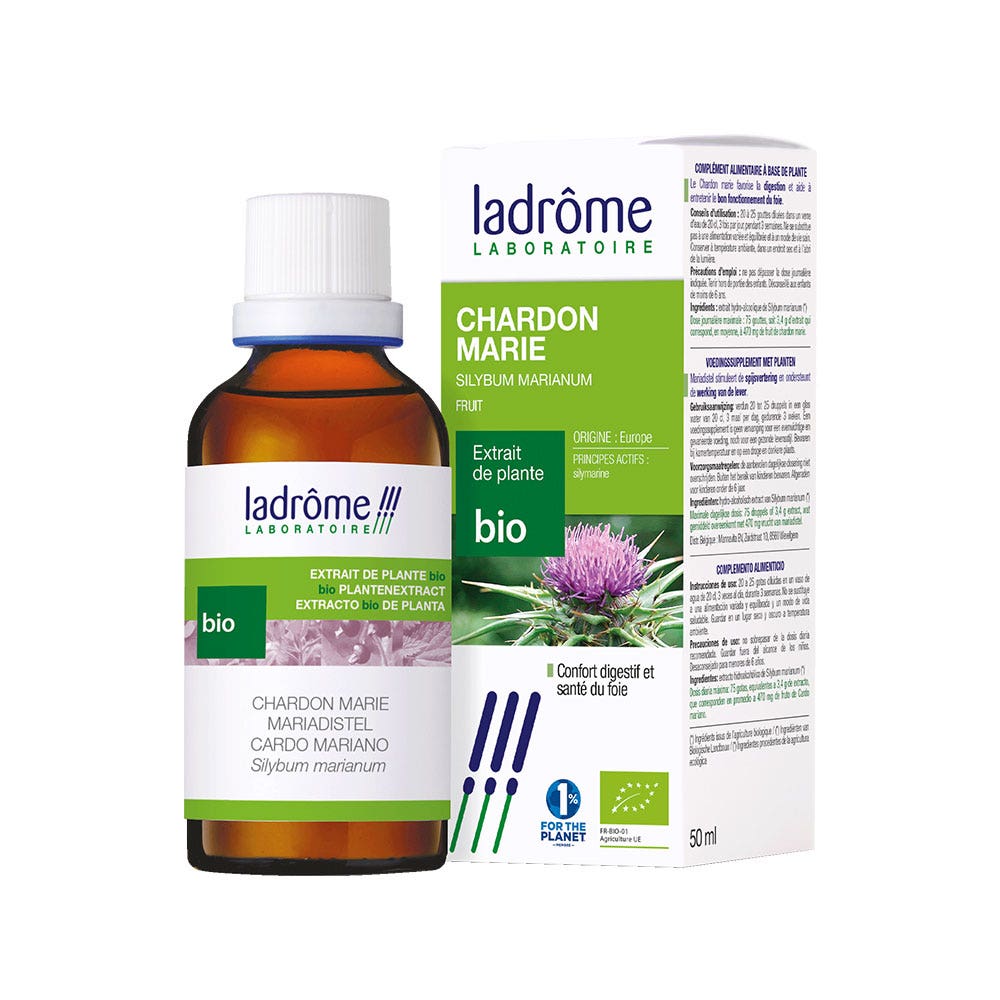 Ladrôme Estratto di pianta cardo mariano frutto 50 ml