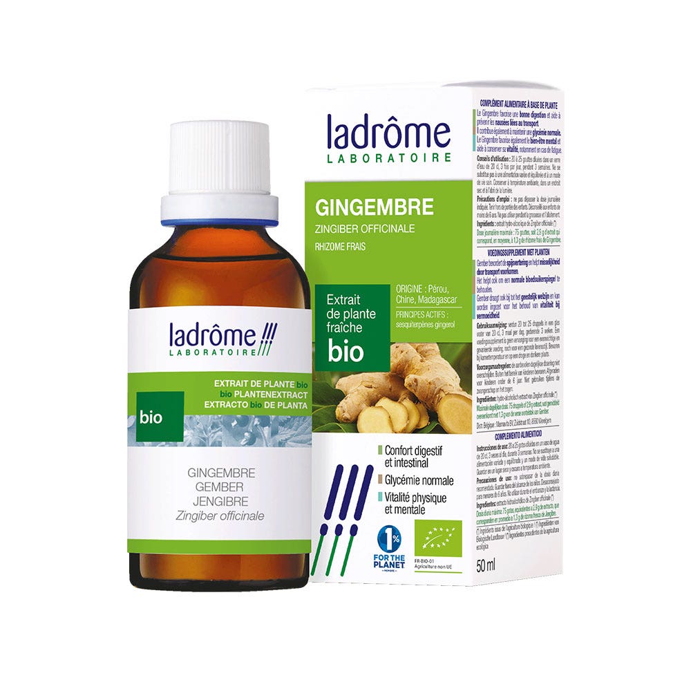 Ladrôme Estratto di zenzero fresco rizoma 50 ml