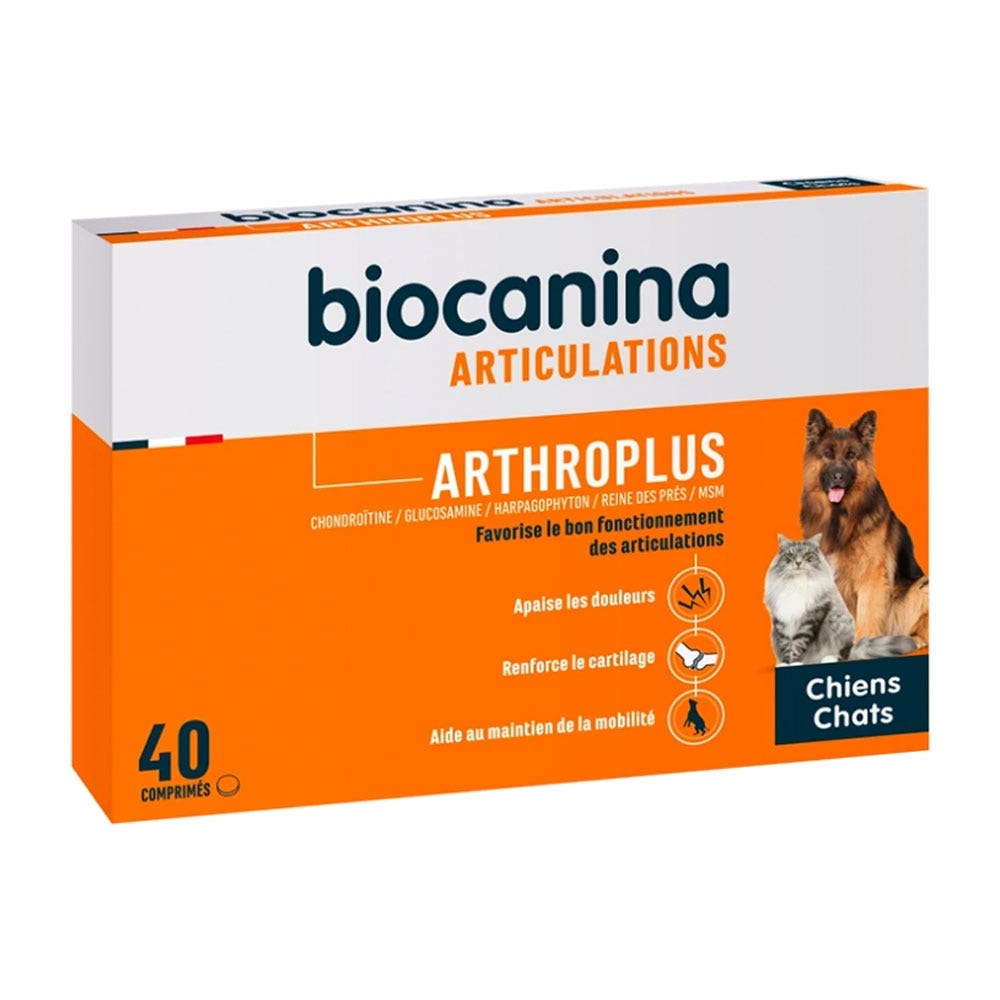 Biocanina Integratore articolare per cane e gatto 40 Comprimes Appêtents
