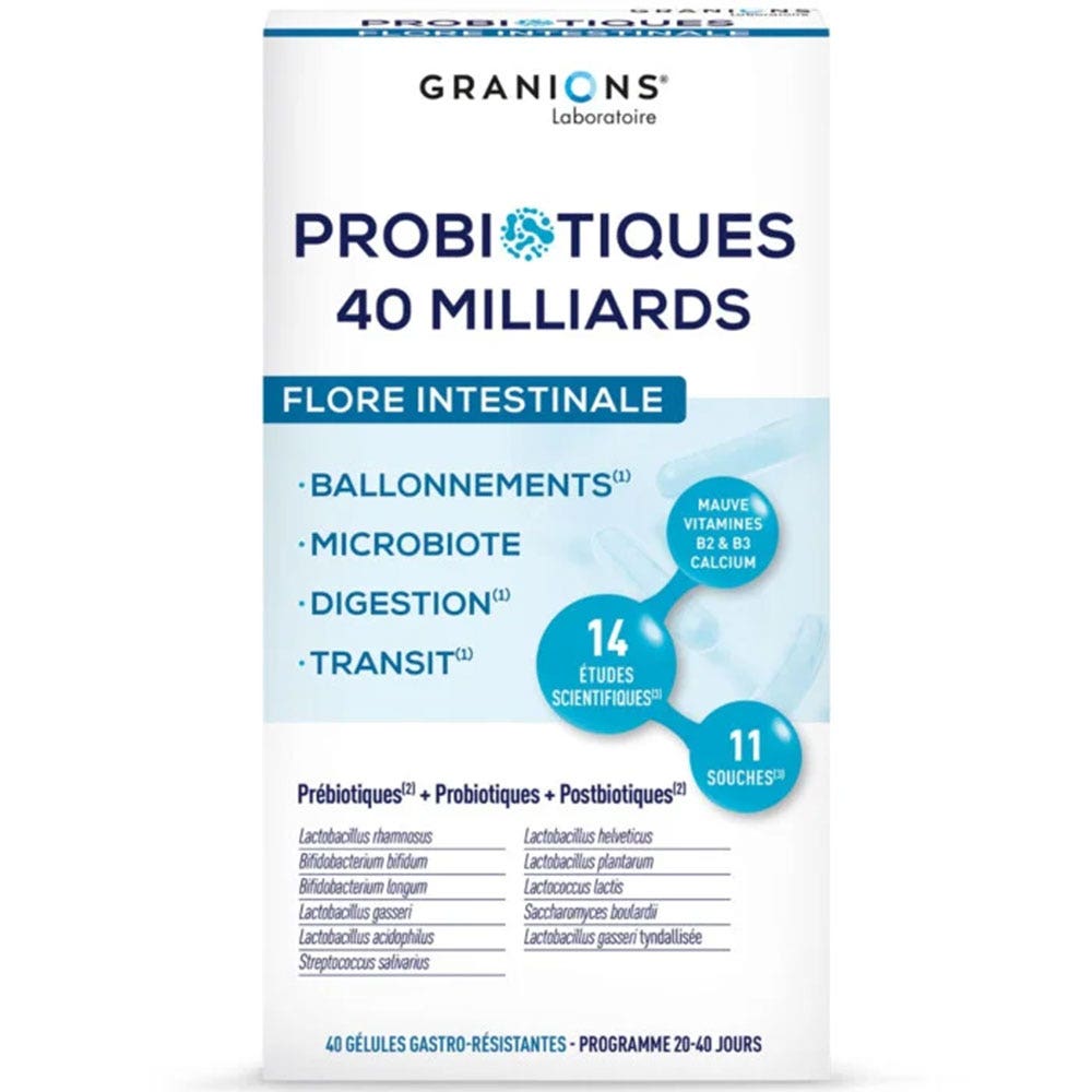 Granions Probiotici flora intestinale 40 capsule