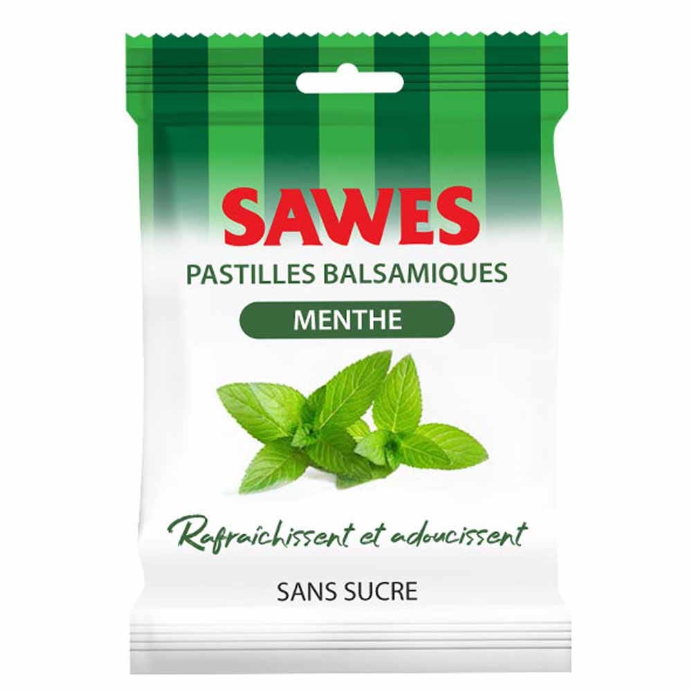 SAWES Caramelle alla menta senza zucchero 50 g