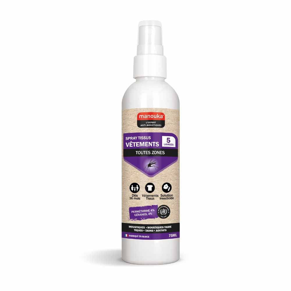 Manouka Antizanzare Spray Indumenti e Tessuti 75 ml