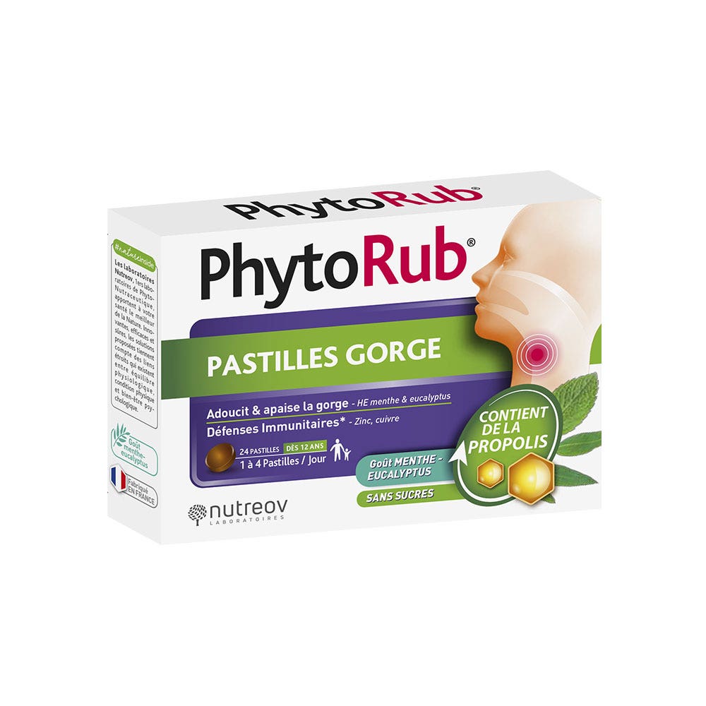Nutreov Phyto-Rub Pastiglie gola 24 unità