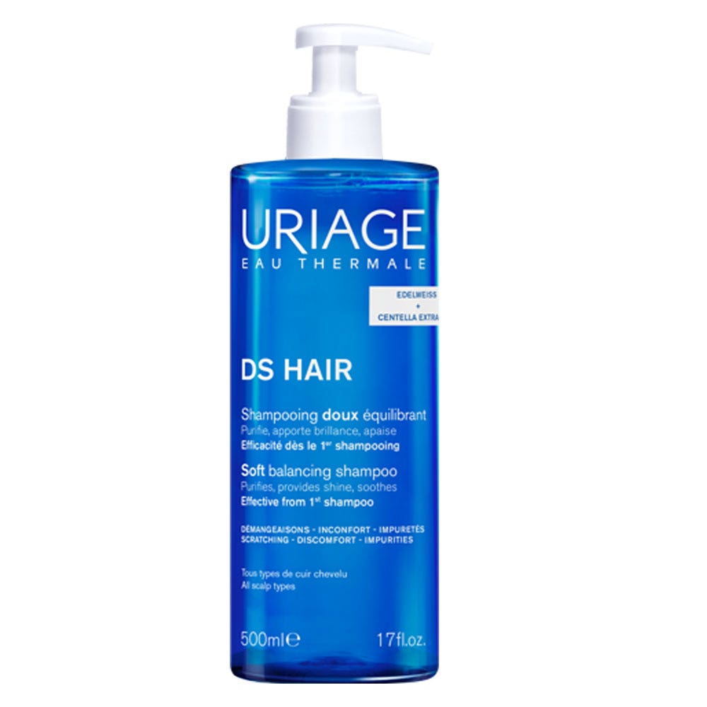 Uriage D.S Shampoo delicato equilibrante per capelli delicati e cuoio capelluto sensibile 500 ml