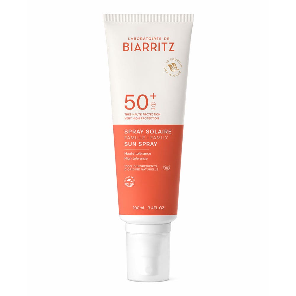 Laboratoires De Biarritz Prodotti solari Spray solare famiglia SPF50+ bio Protezione molto alta naturale 100 ml