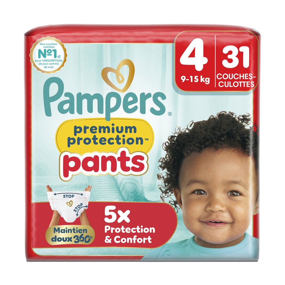 Pampers Premium Pantaloni pannolini mutandine taglia 4 (9-15 kg) 31 unità