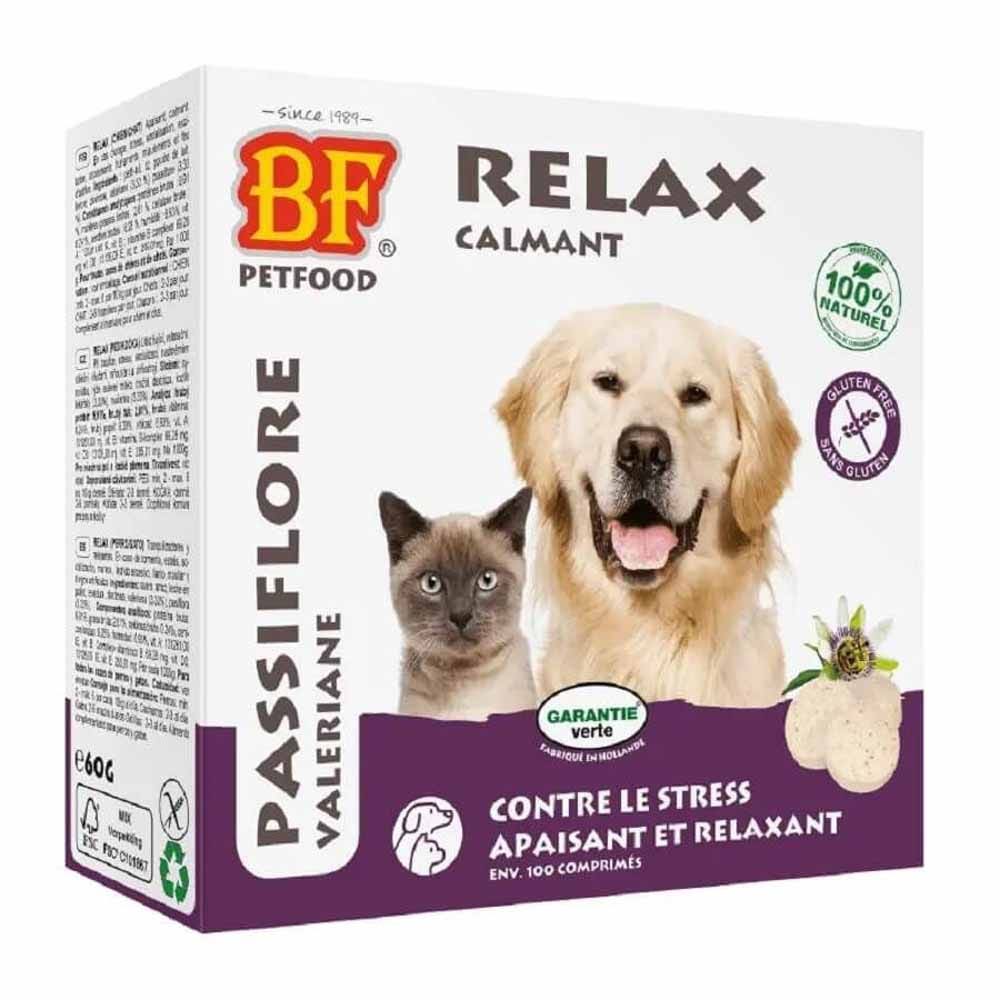 Biofood BF Petfood Relax calmante contro lo stress per cani e gatti 100 compresse