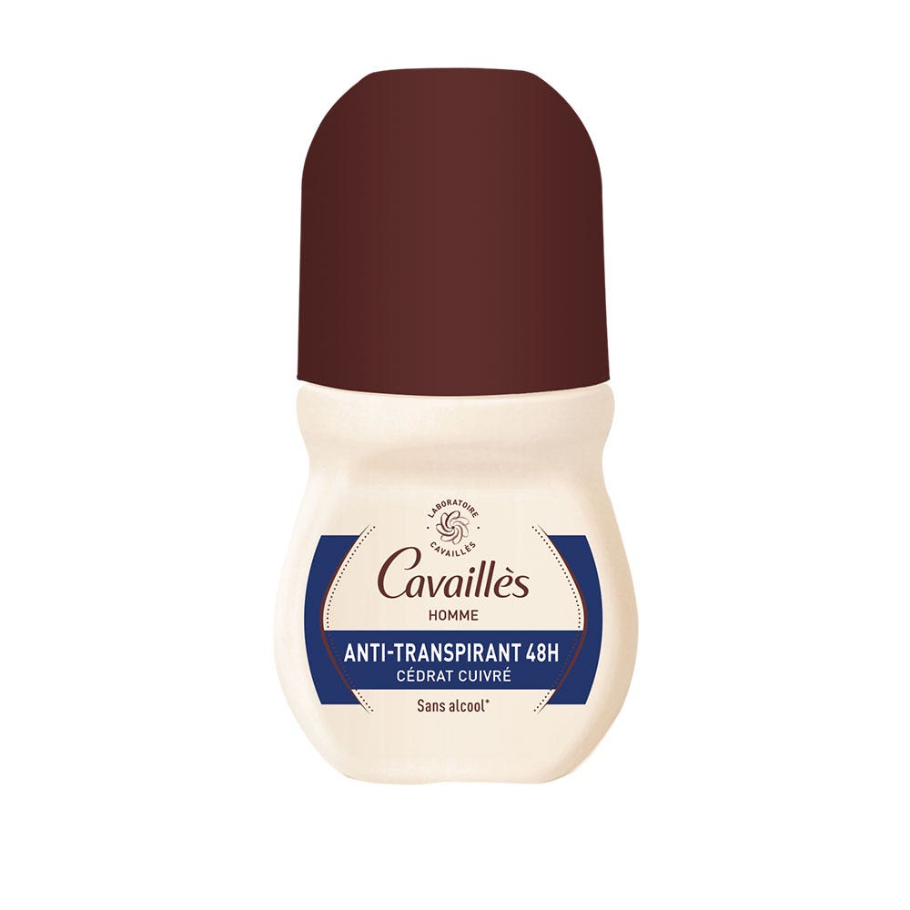 Cavaillès Absorb + Deodorante antitraspirante Roll-on Uomo 48H 50ml