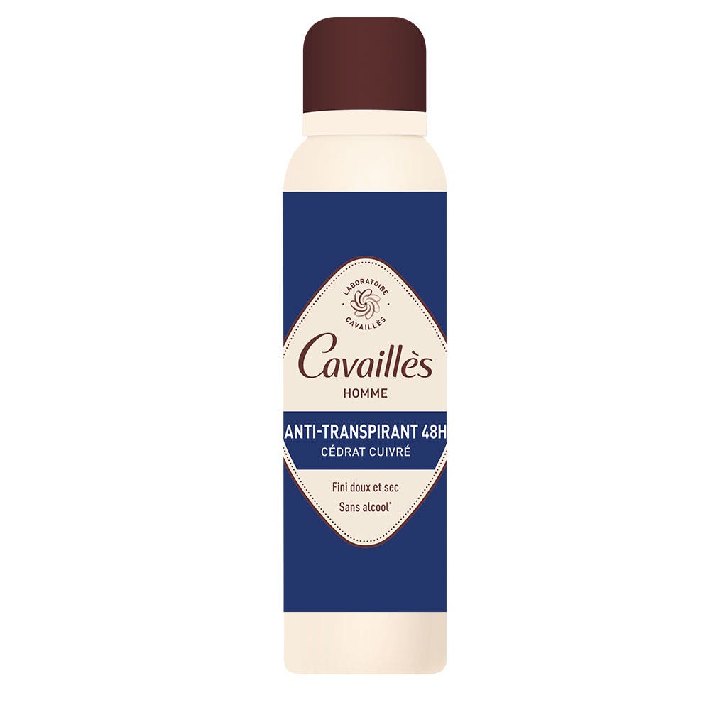Cavaillès Absorb + Deodorante Spray Antitraspirante 48h Uomo 150ml