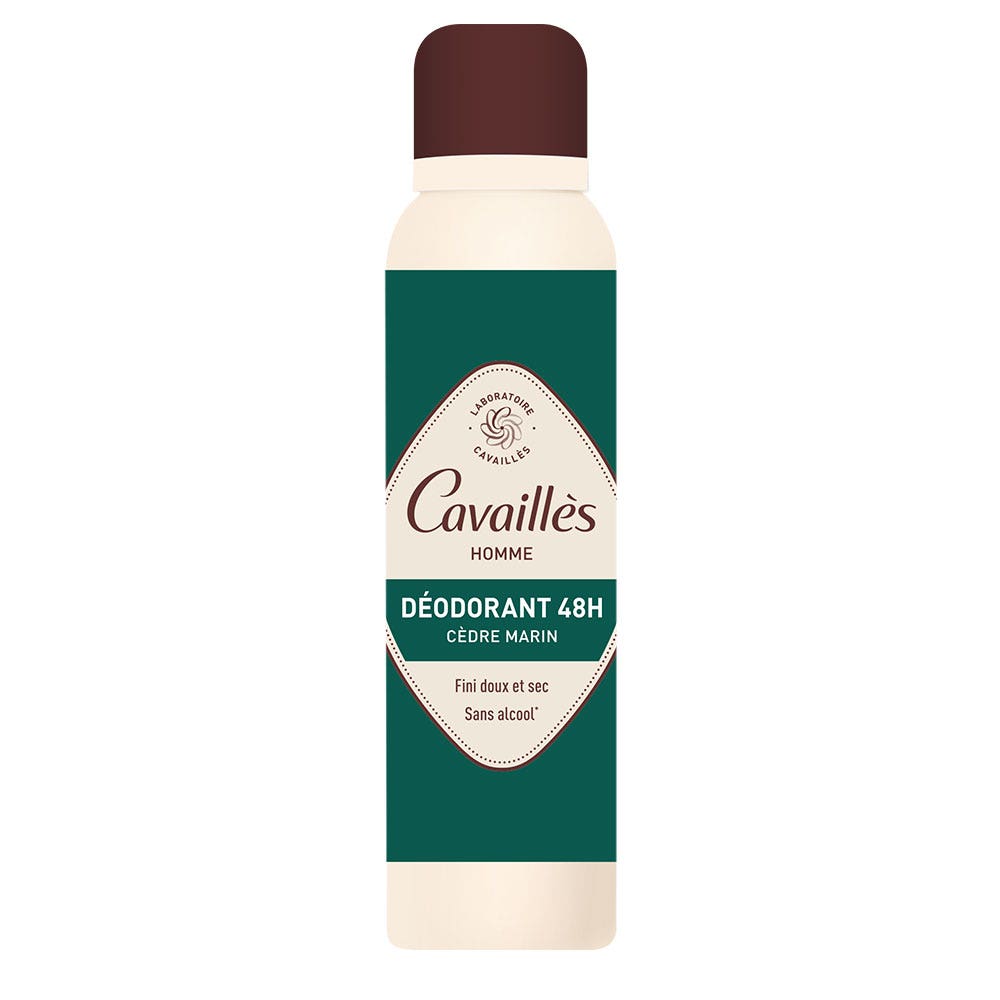 Cavaillès Dermato Deodorante spray 48H per uomo 150 ml