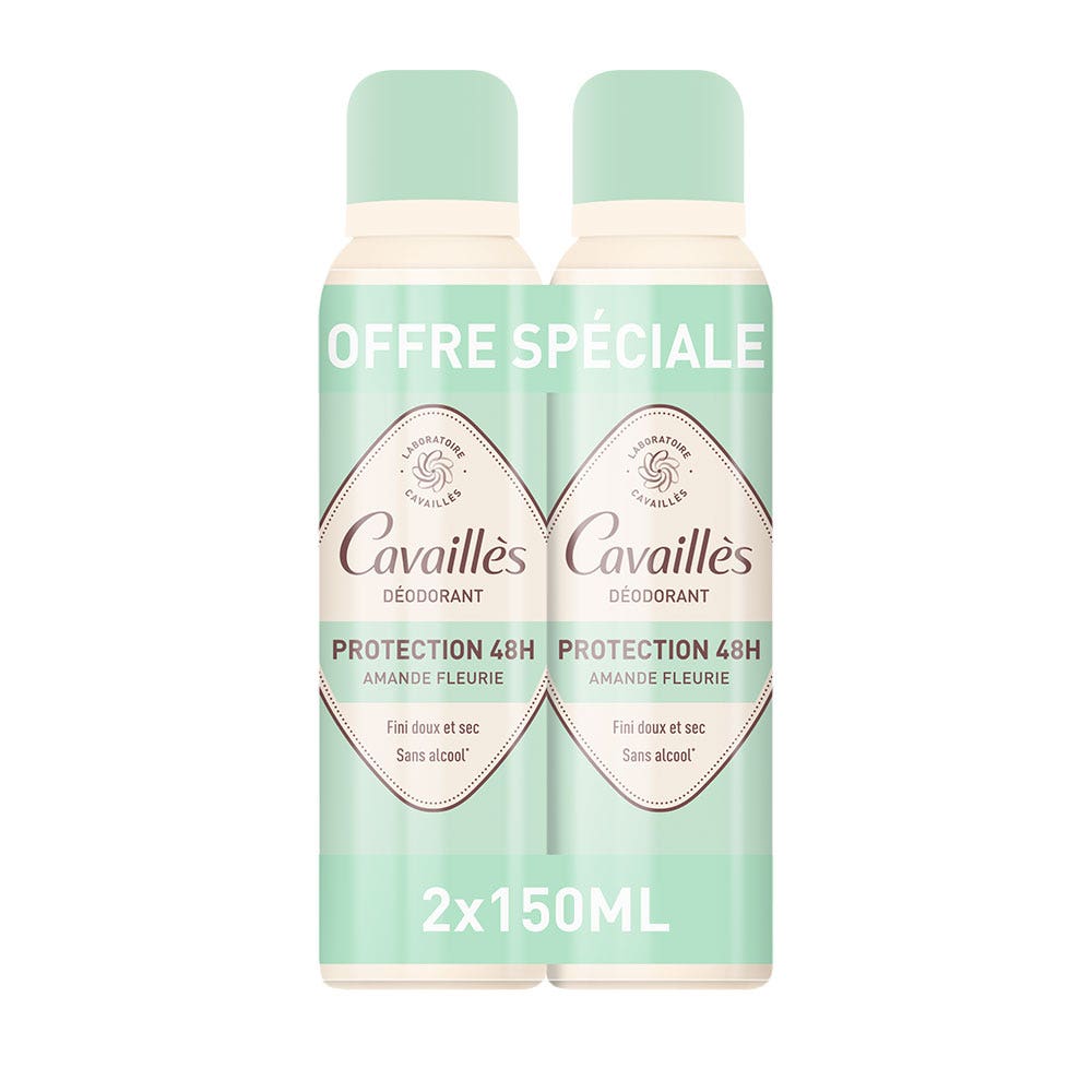 Cavaillès Dermato Deodorante spray 48 ore 2 x 150 ml