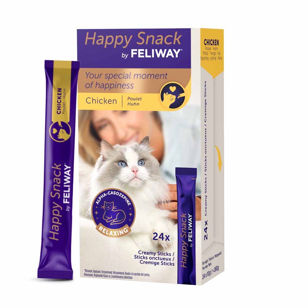 Feliway Happy Snack Biscotti anti-stress per gatti Pollo 24 unità