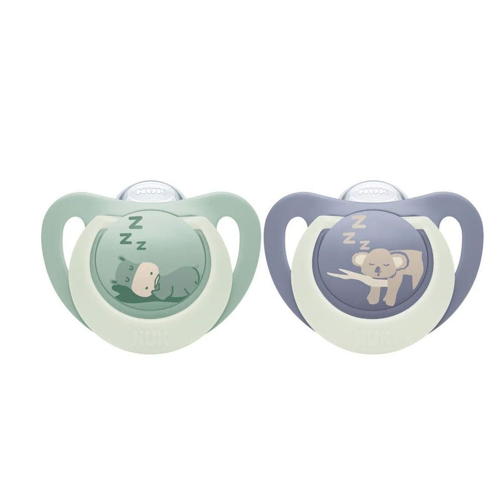 Nuk Starlight Ciucci fisiologici da 6 a 18 mesi 2pz