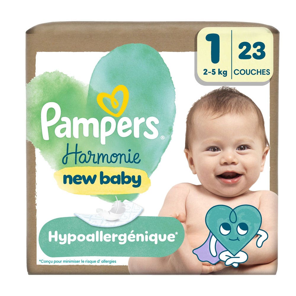 Pampers Harmonie Strati Taglia 1 da 2 a 5Kg x23