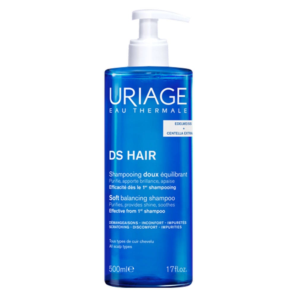 Uriage D.S Shampoo delicato equilibrante per capelli delicati e cuoio capelluto sensibile 500 ml