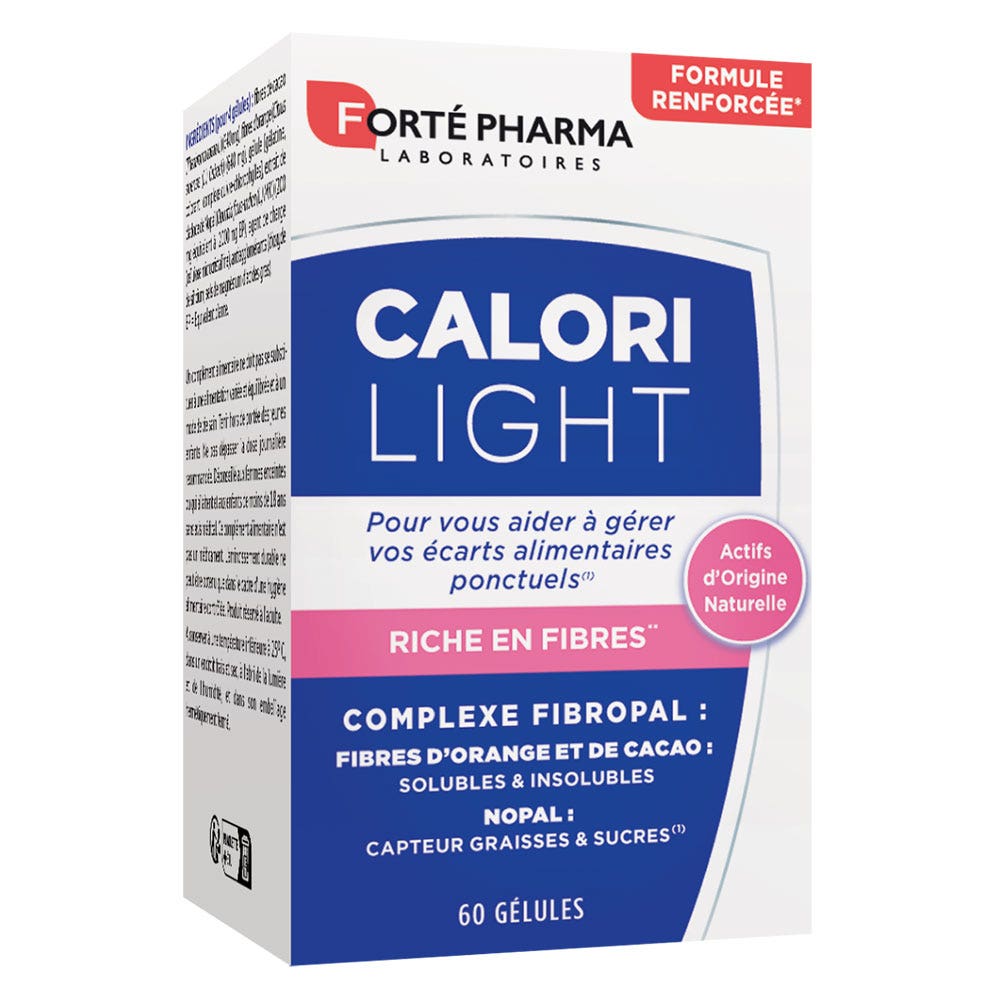 Forté Pharma CaloriLight Dimagrante sensore di grassi fibre nopal 60 capsule