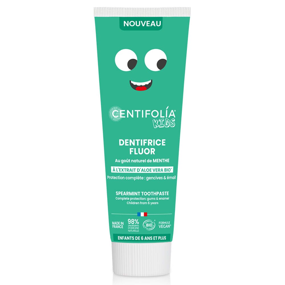 Centifolia Hygiène buccale Dentifricio al fluoro per bambini bio 75 ml