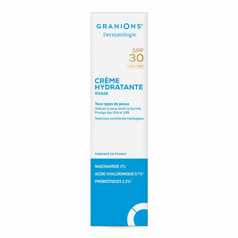 Granions Dermatologia Crema idratante SPF30 con niacinamide e acido ialuronico 40ml