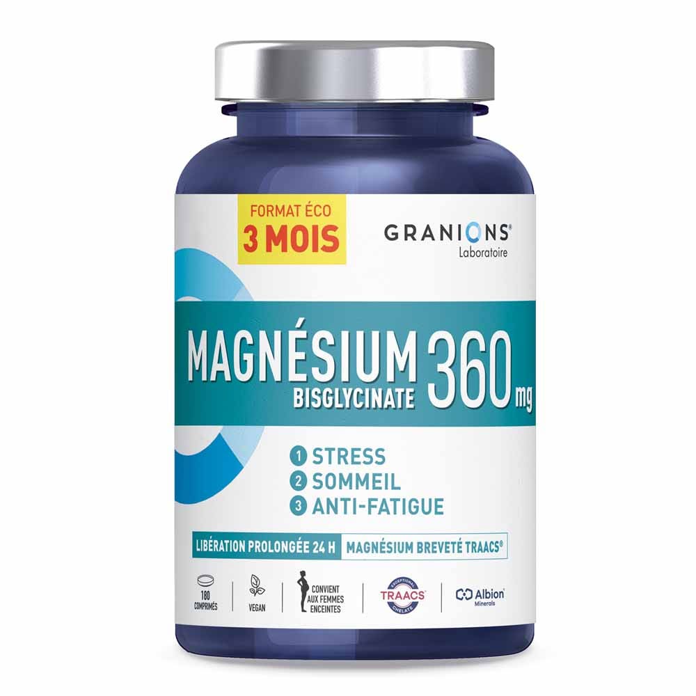 Granions Magnésium bisglicinato 360mg stress sonno 180 compresse
